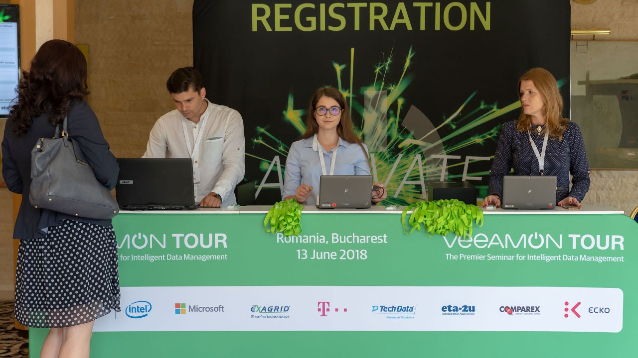 organizare eveniment corporate Veeamon tour 2018