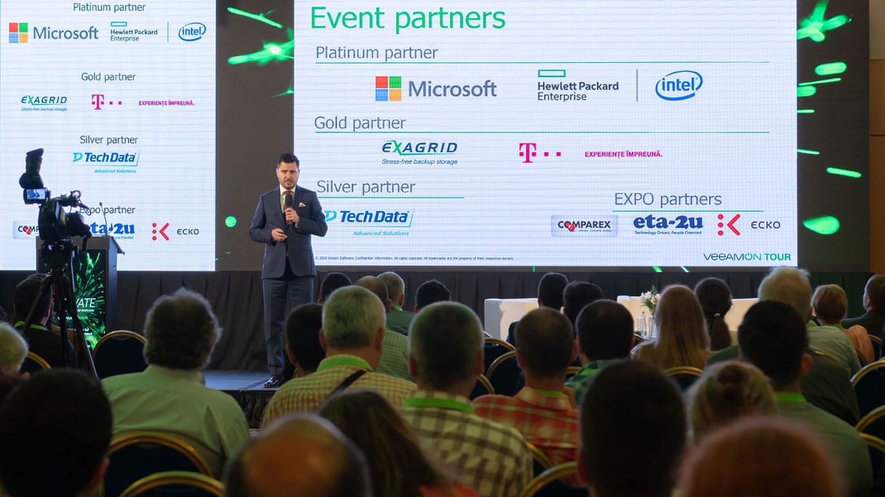 Organizare eveniment corporate VeeamON Tour Bucuresti 2018